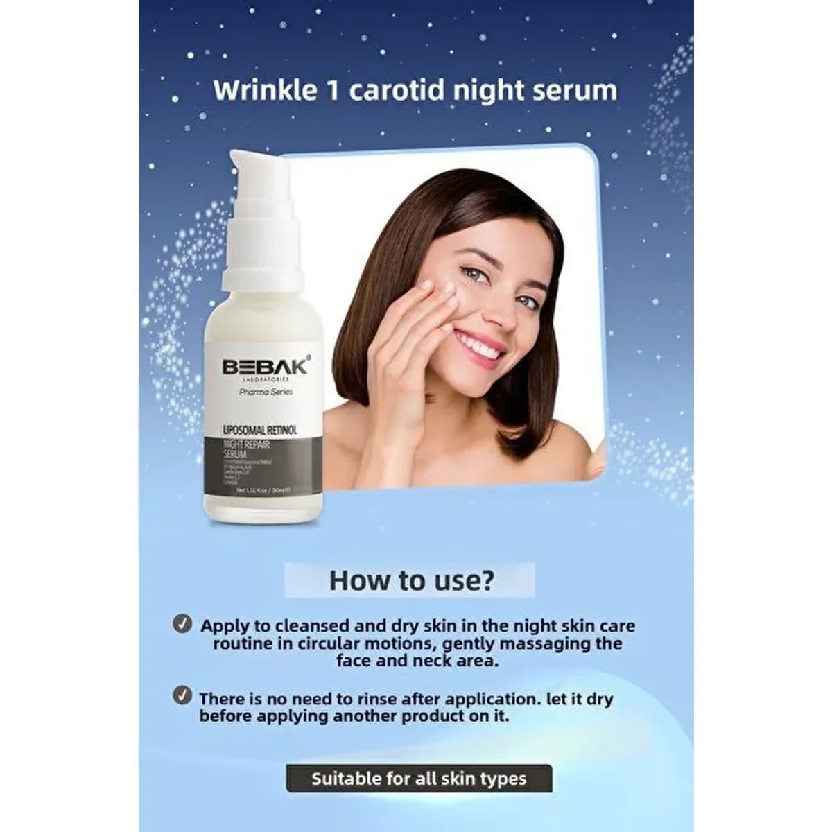 Bebak Retinol Night Renewal Serum