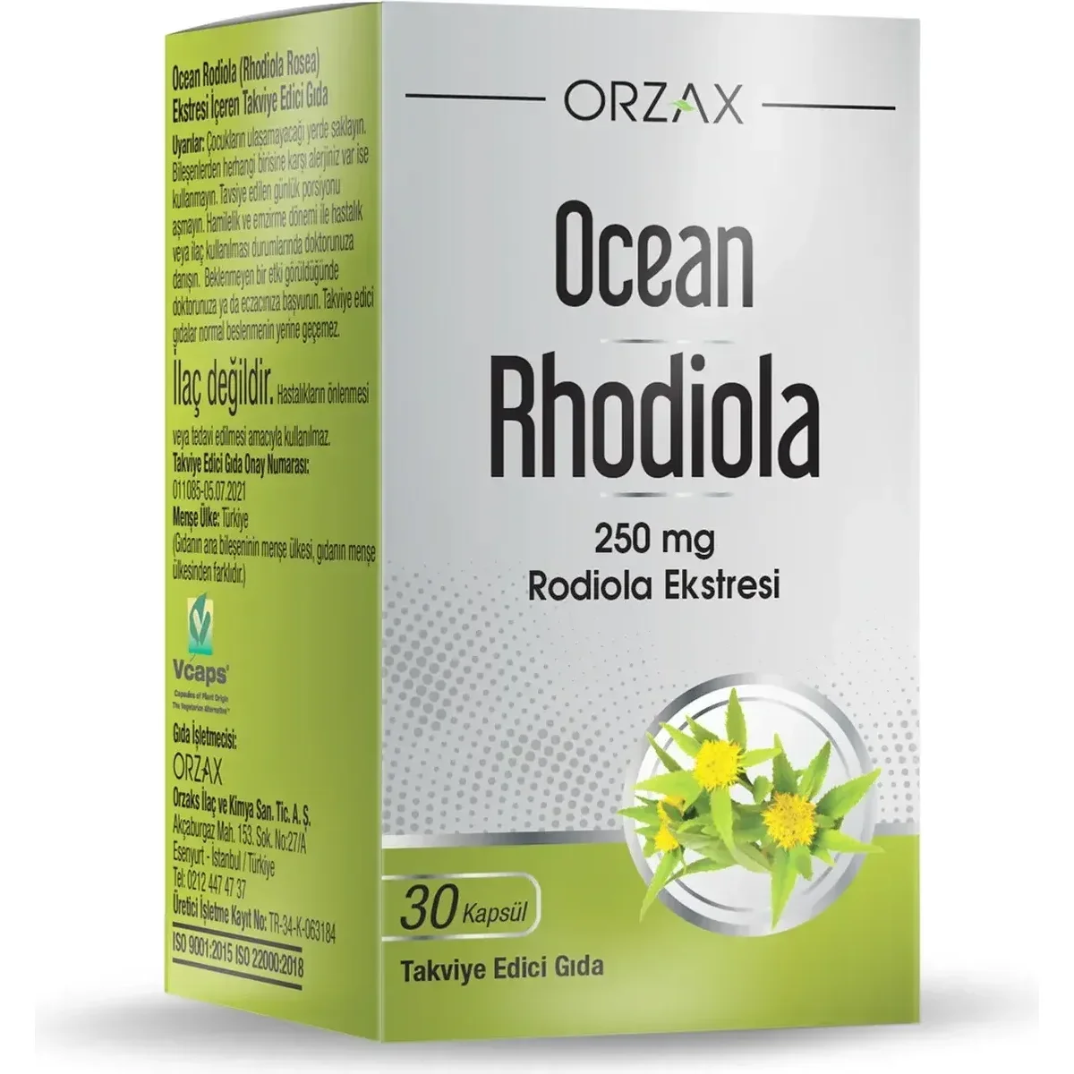 Ocean Rhodiola 250 mg 30 Kapsül