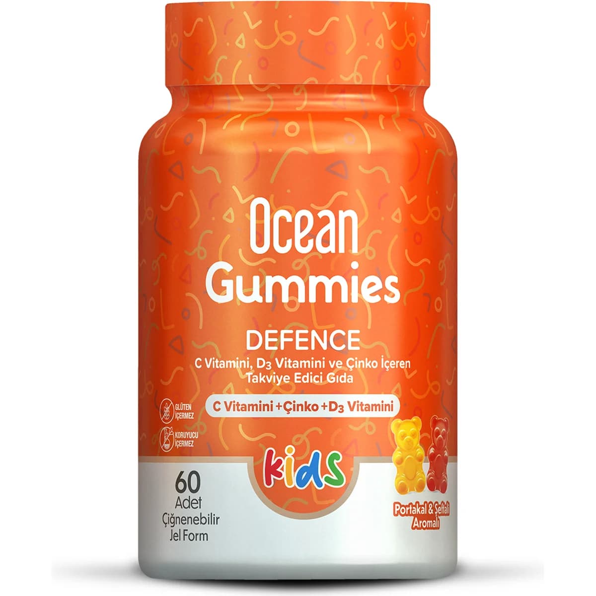 Ocean Gummies Defence Kids 30 Çiğnenebilir Jel