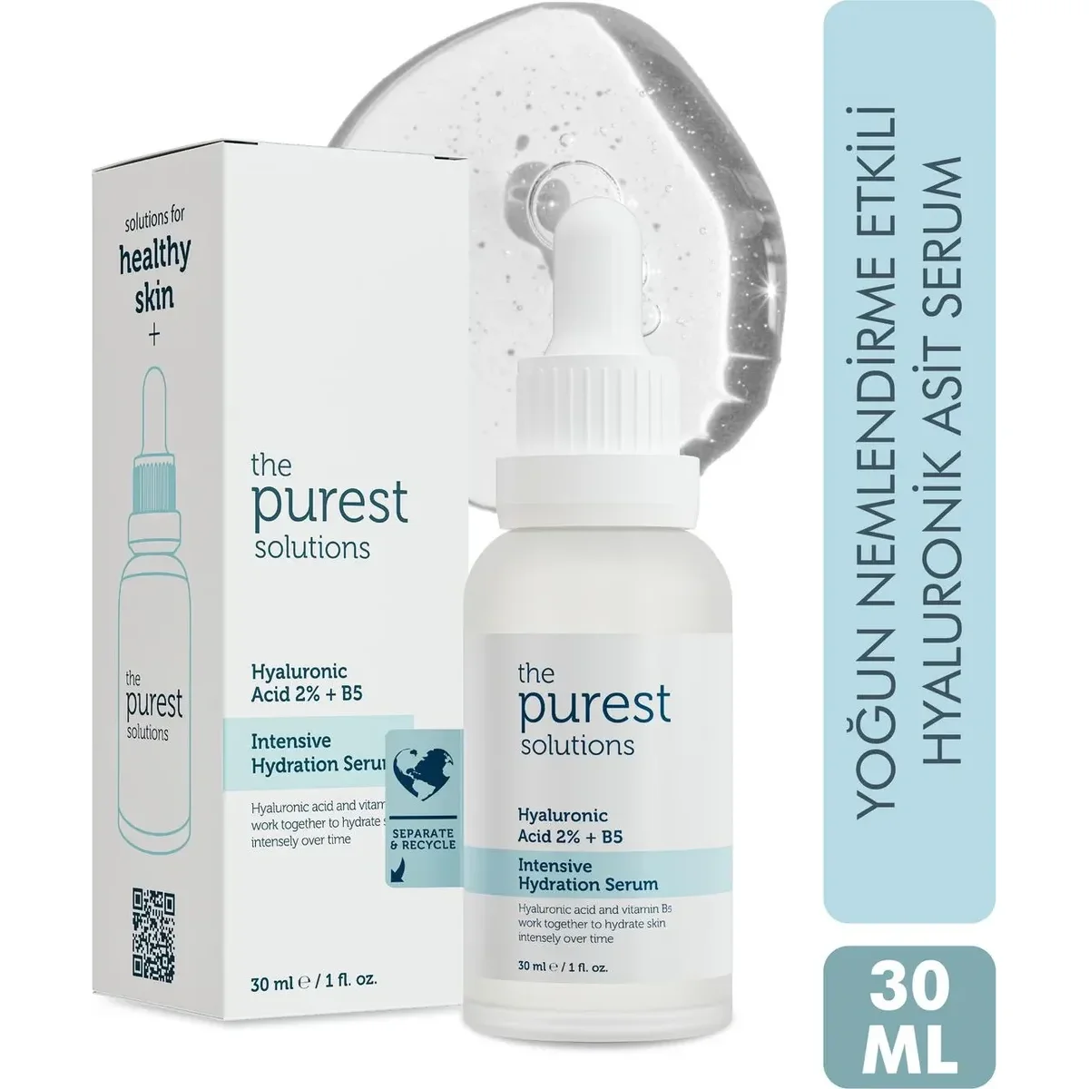 The Purest Solutions Hyaluronic Acid %2 + B5 Yoğun Nemlendirici Serum