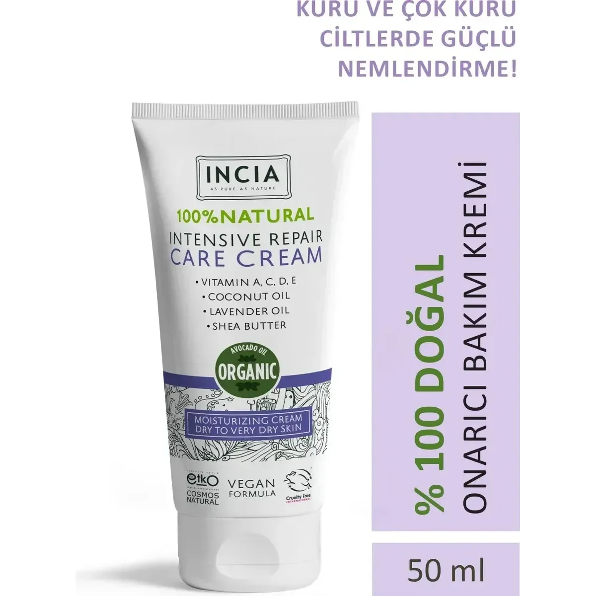 Incia Yoğun Nemlendirici Yüz Kremi