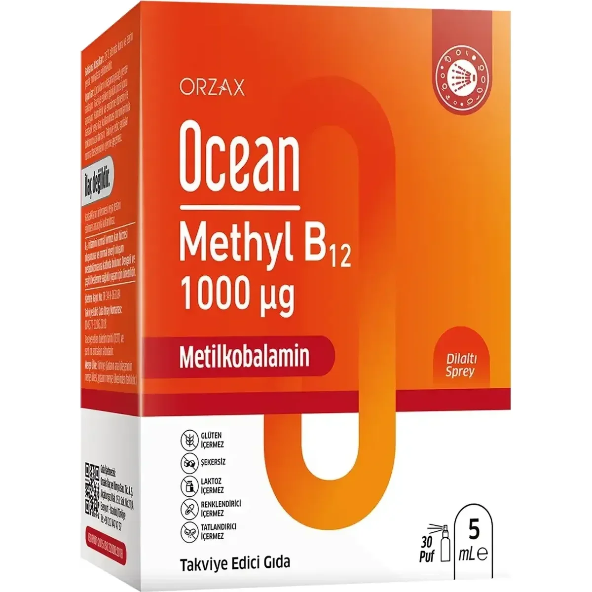Ocean Methyl B12 1000 µg 5 ml Sprey