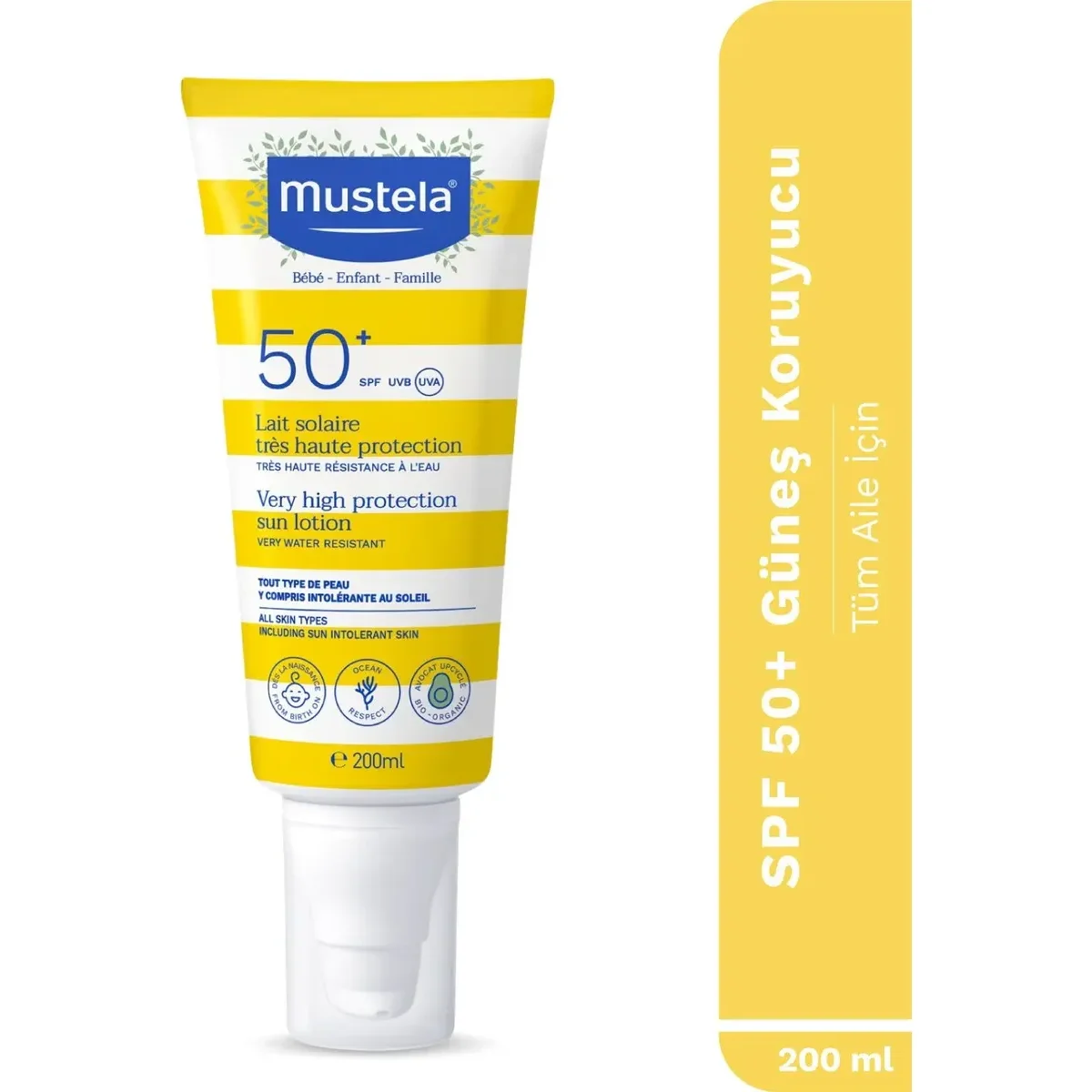 Lait solaire très haute protection spécial visage SPF50+